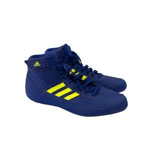 Adidas HVC 2 Blue Lace Up Wrestling Athletic Sneakers Shoes BD7637 Boys Youth 6
